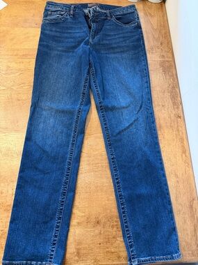 Kut from the Kloth Women's Straight-Leg Jeans in Dark Blue Wash